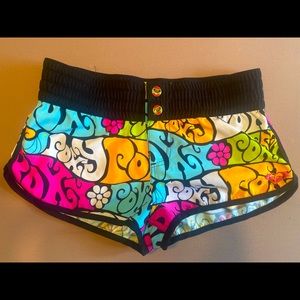 ROXY shorts/coverup 100% polyester quick dry